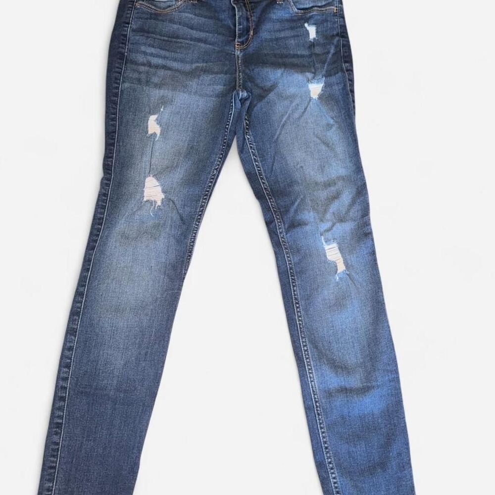 Hollister-co Women's Blue and Navy Jeans